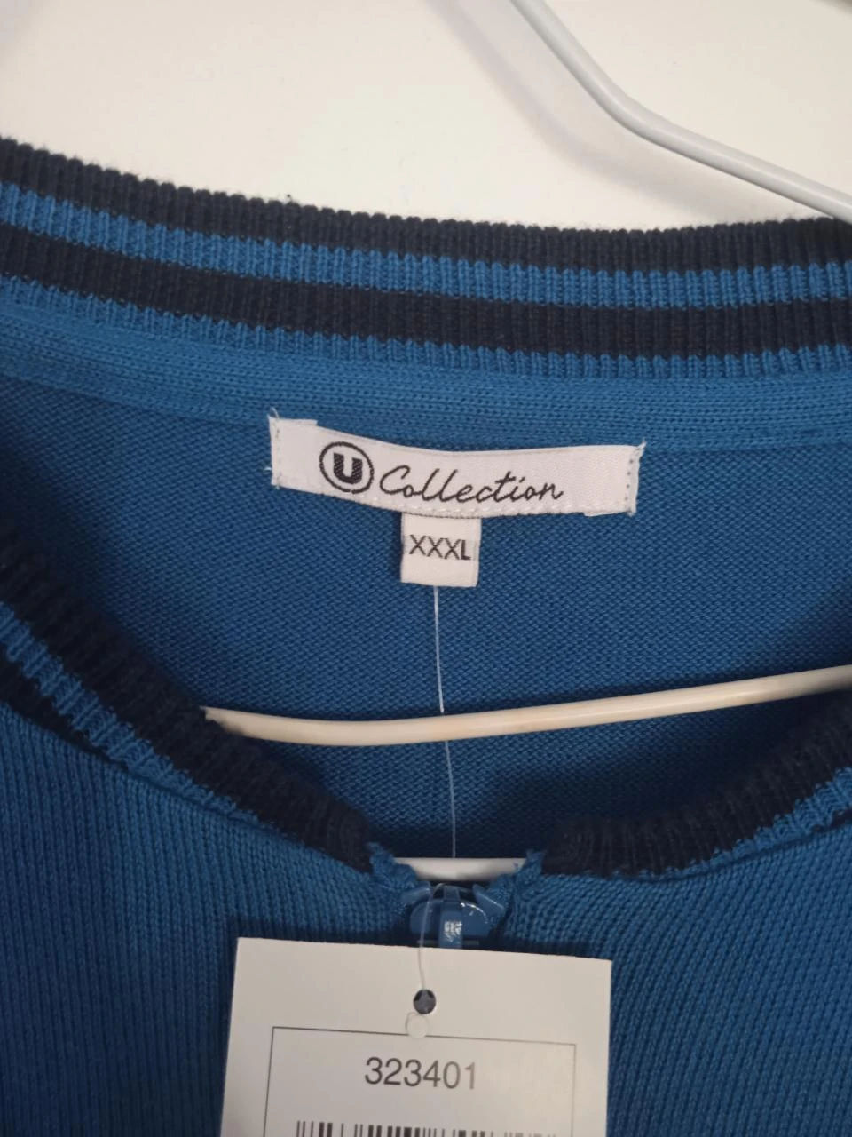 Men's blue cardigan sweater men's 3XL/XXXL new – photo 3